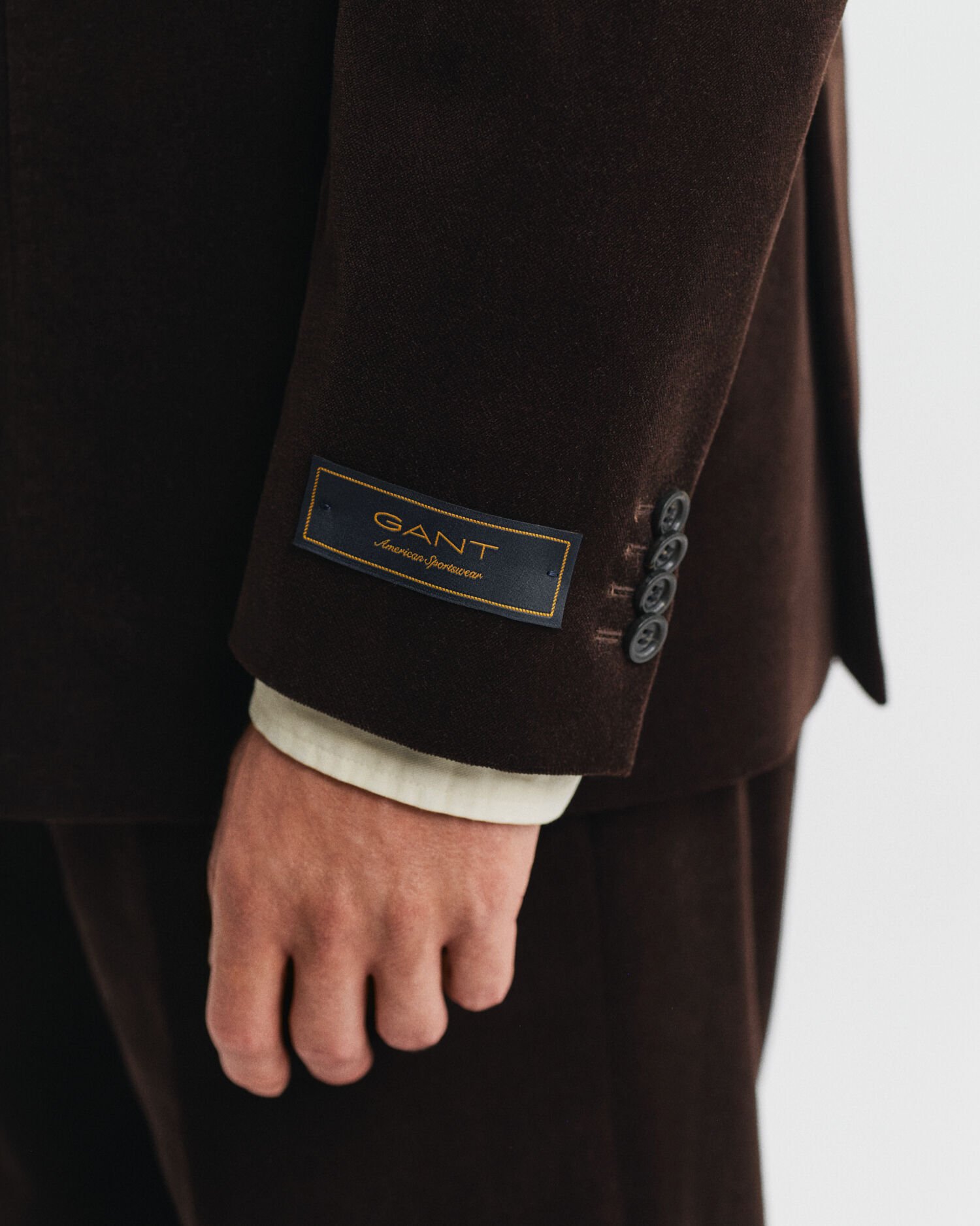 Casaco de fato em veludo