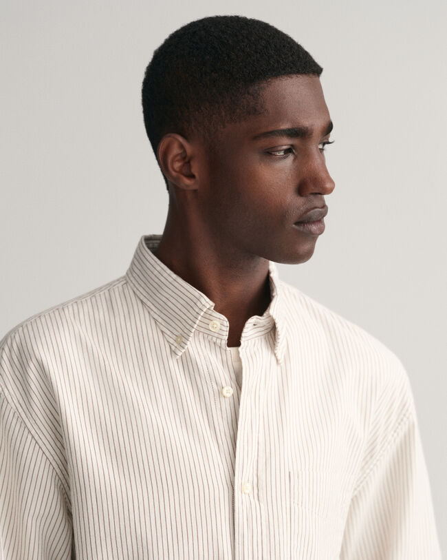 Camisa Oxford Archive &agrave;s riscas relaxed fit