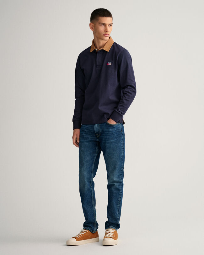 Heavy Rugger com colarinho em bombazina