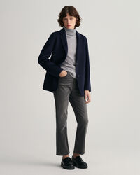 Blazer a direito cosido à mão