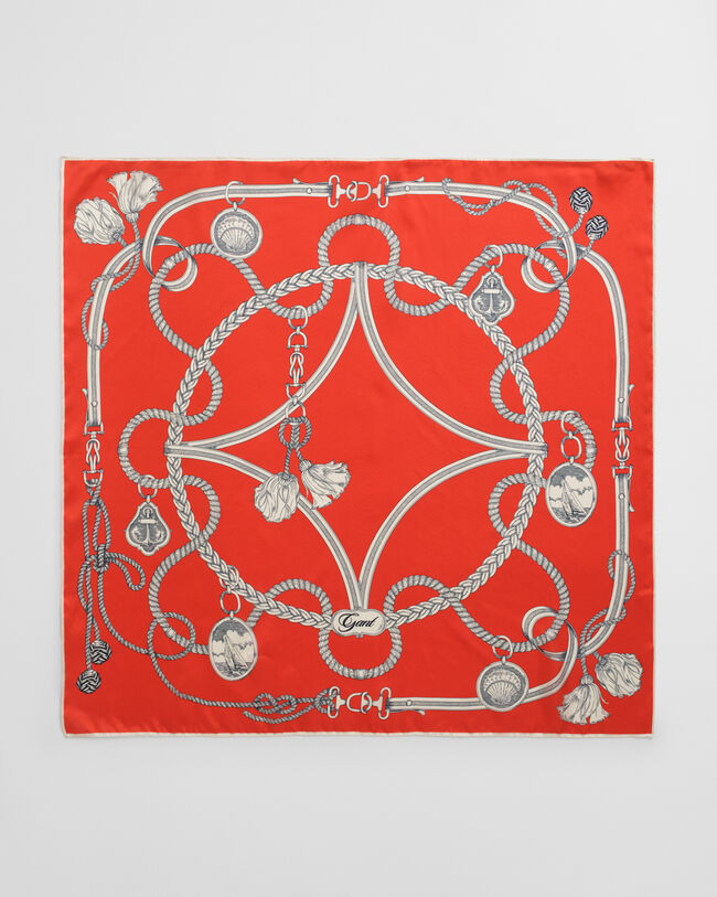 Lenço em seda Sailing Print