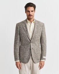 Blazer de malha com padrão de xadrez