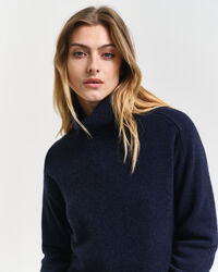 Camisola de gola alta Herringbone Detail