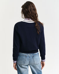 Pullover com decote em V Contrast