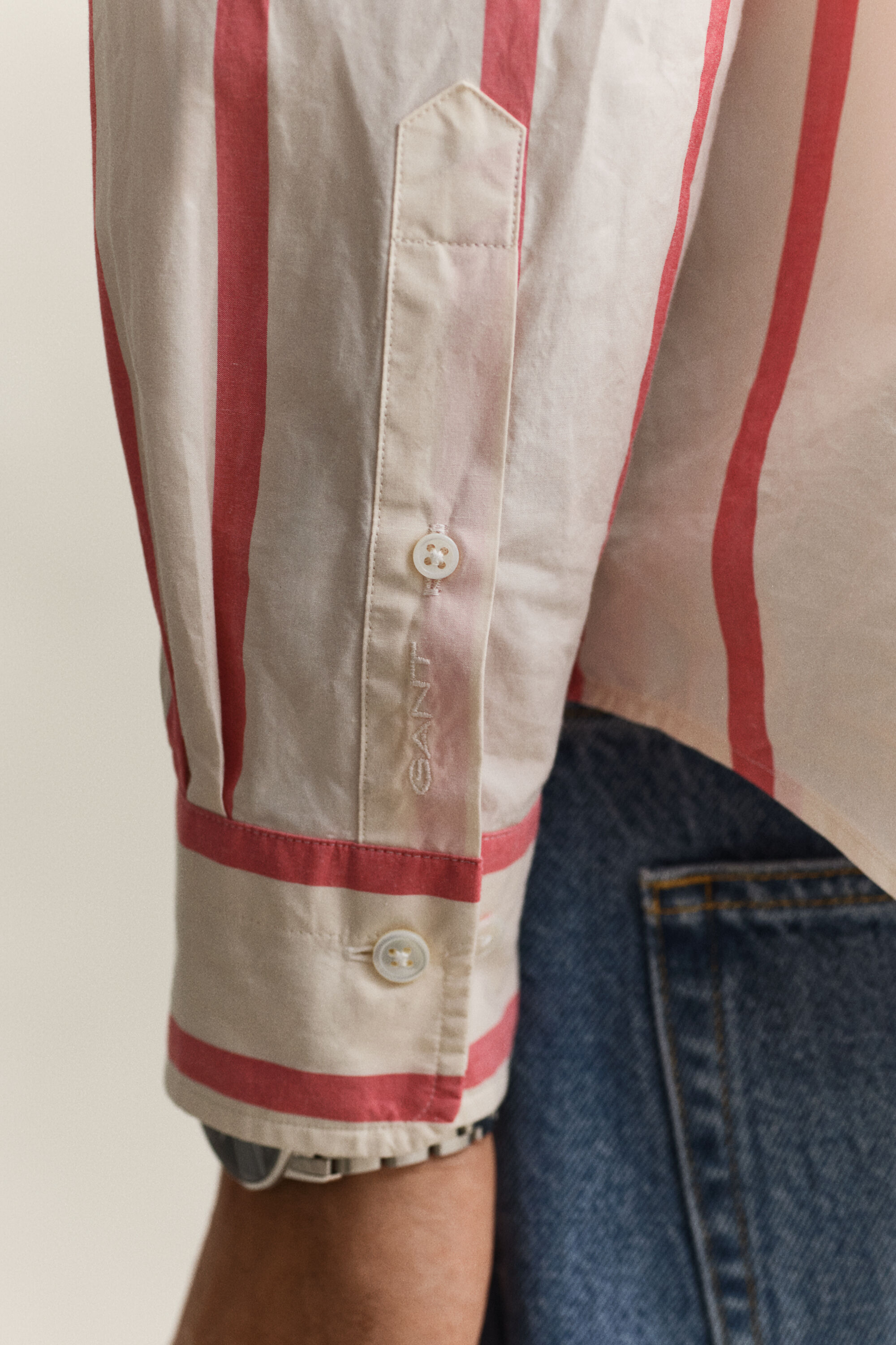 Camisa às riscas Heritage Poplin