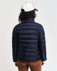 Blusão de penas leve com logótipo