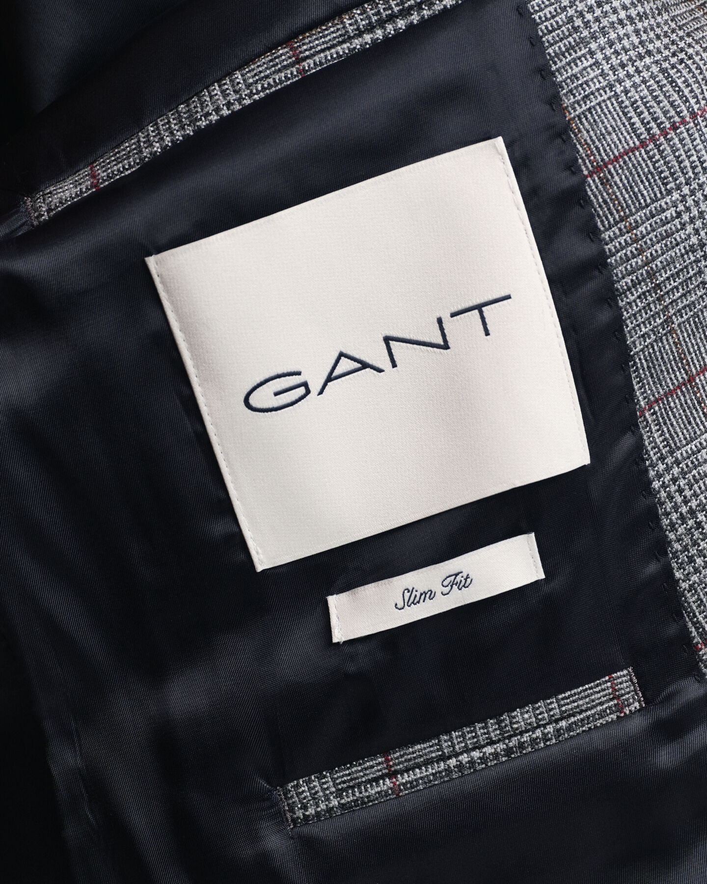 Blazer de fato com padrão de xadrez