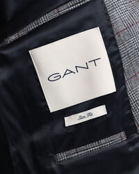 Blazer de fato com padrão de xadrez