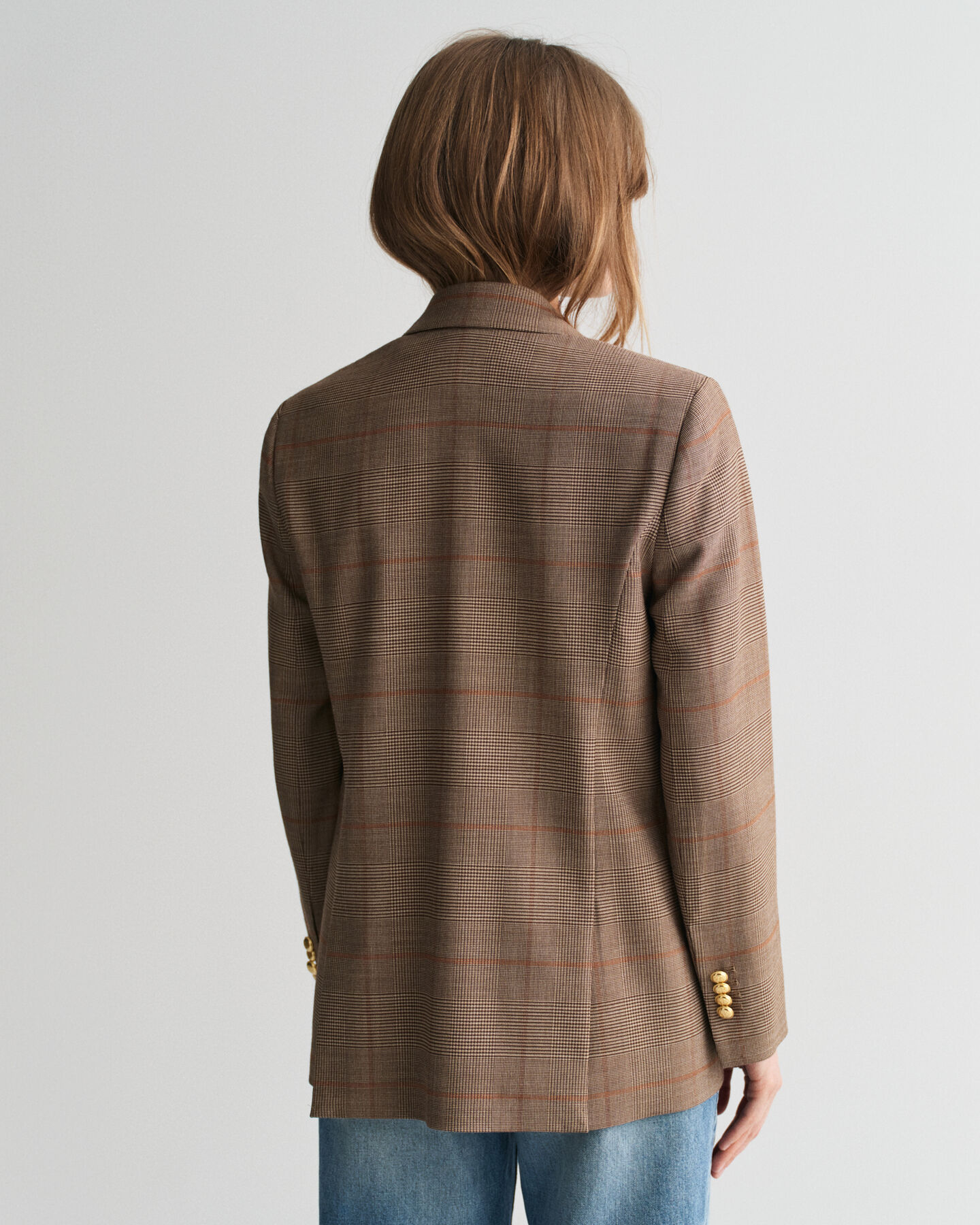 Blazer Club com padrão de xadrez regular fit