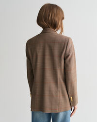 Blazer Club com padrão de xadrez regular fit