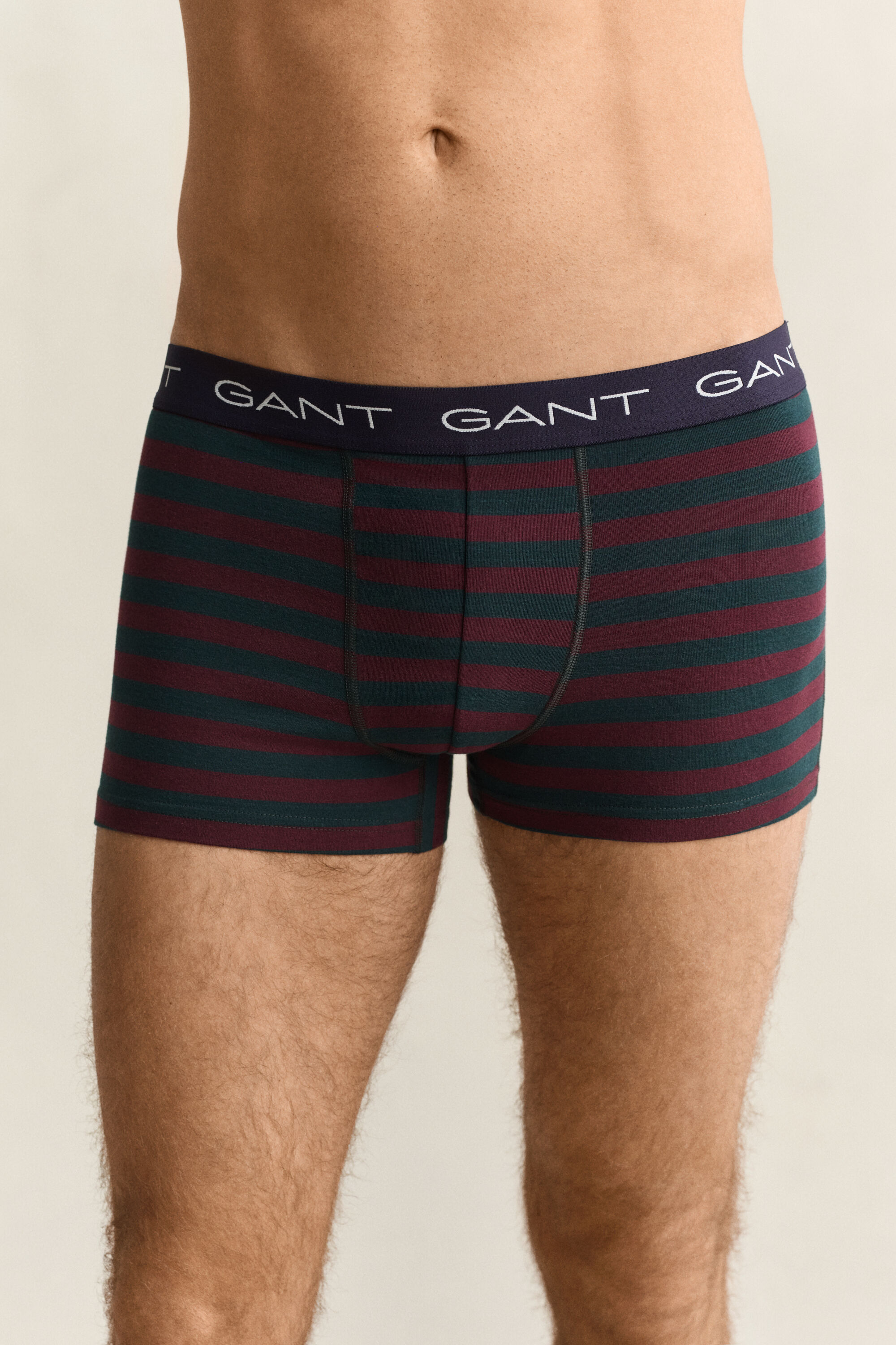Caixa de presente com pack de 3 boxers às riscas