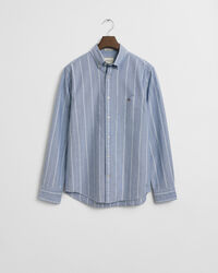 Camisa Oxford clássica às riscas regular fit