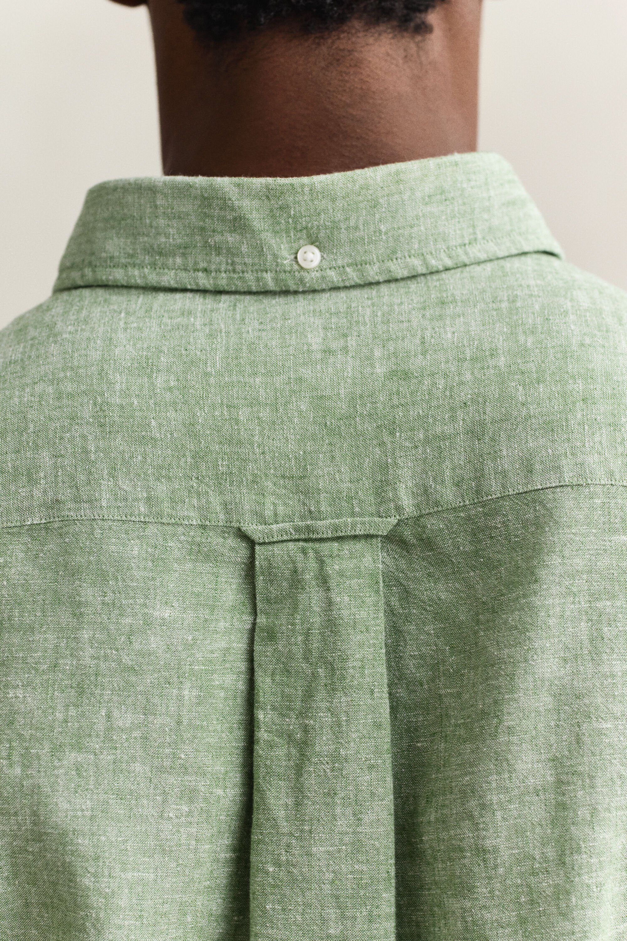 Camisa em mistura de linho