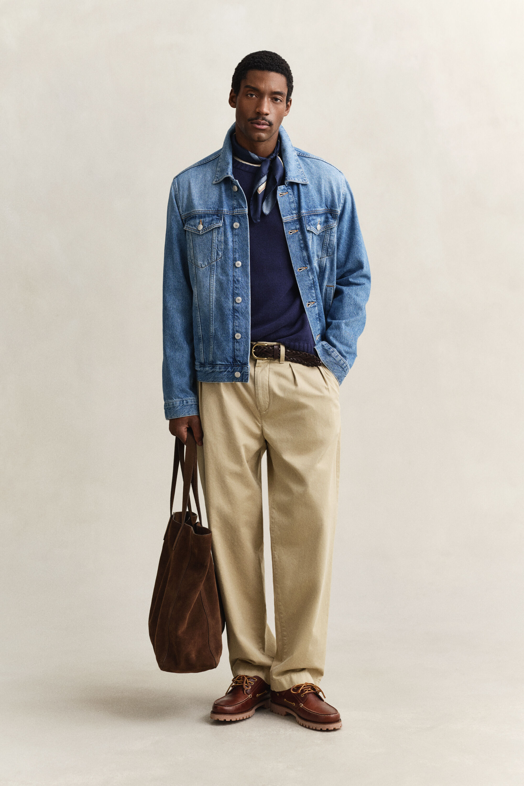 Camisola de malha em mistura de linho