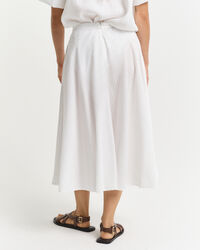 Saia Seersucker às riscas no mesmo tom