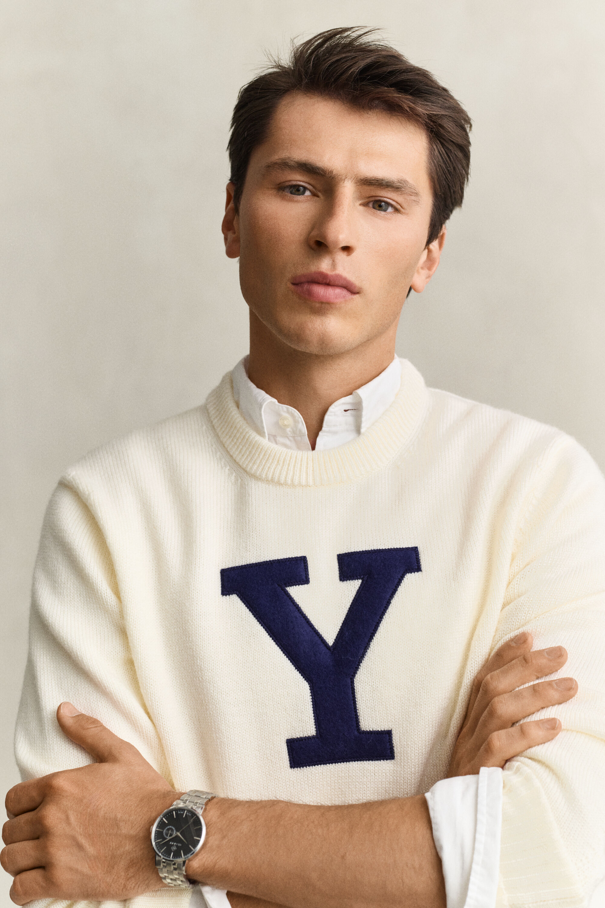 Camisola de malha em lã de merino Gant x Yale