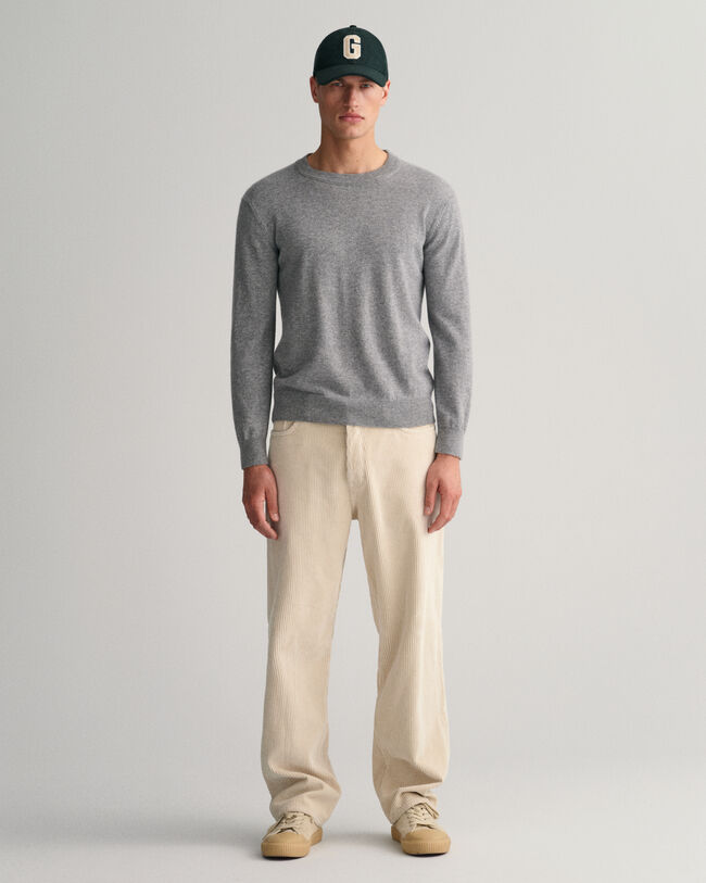 Calças de bombazina loose fit