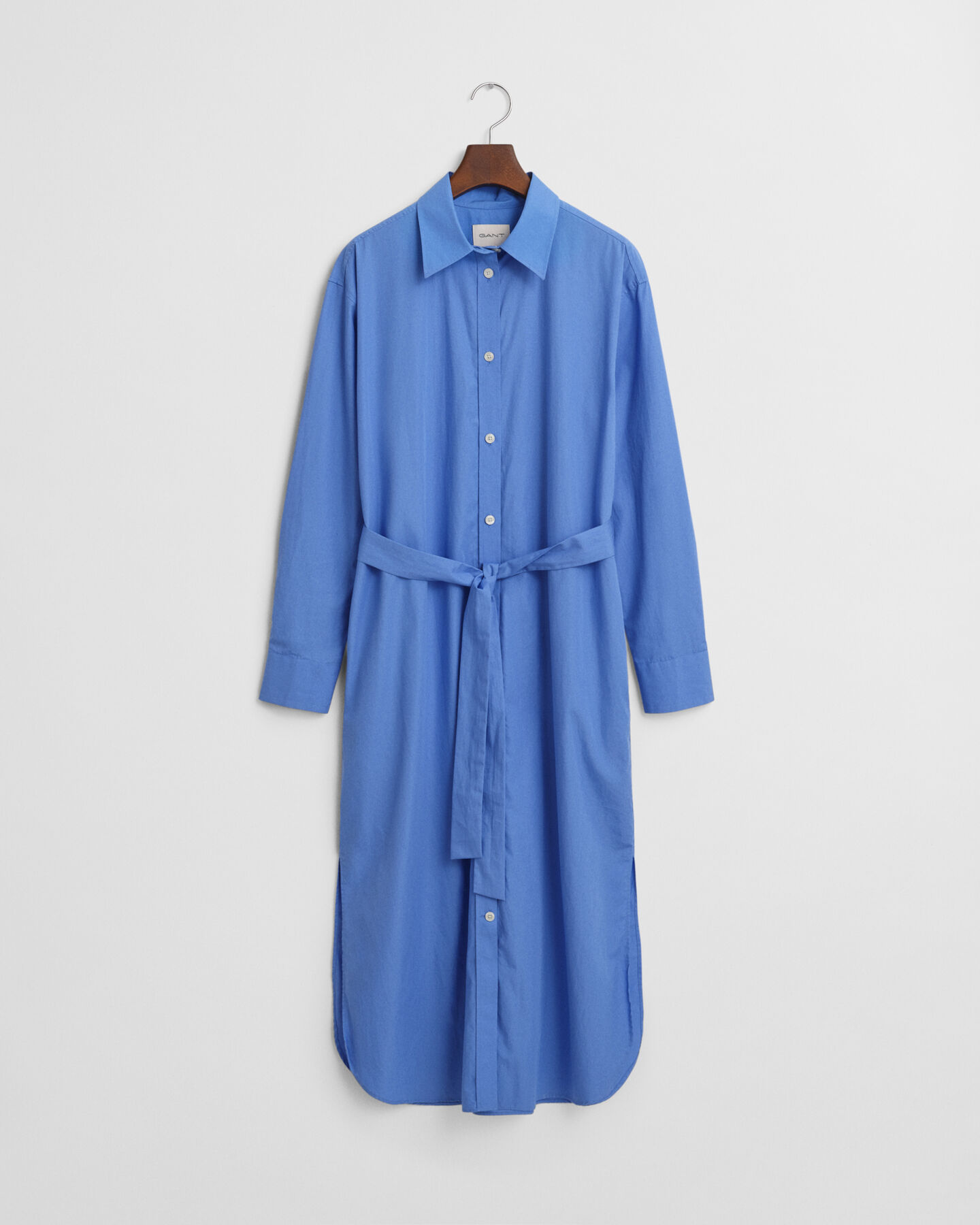 Vestido-camisa em popelina