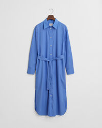 Vestido-camisa em popelina