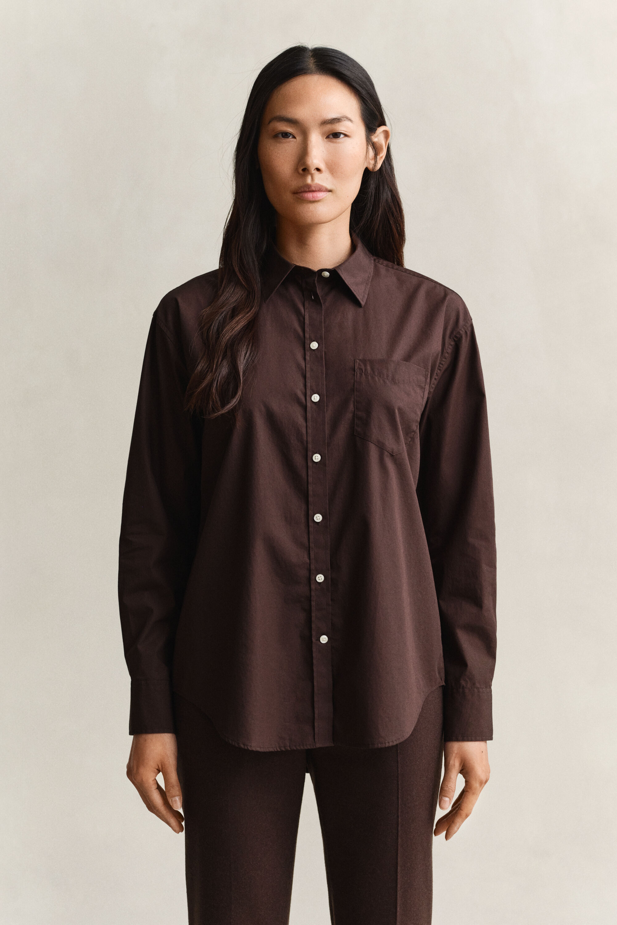 Camisa em popelina Classic relaxed fit