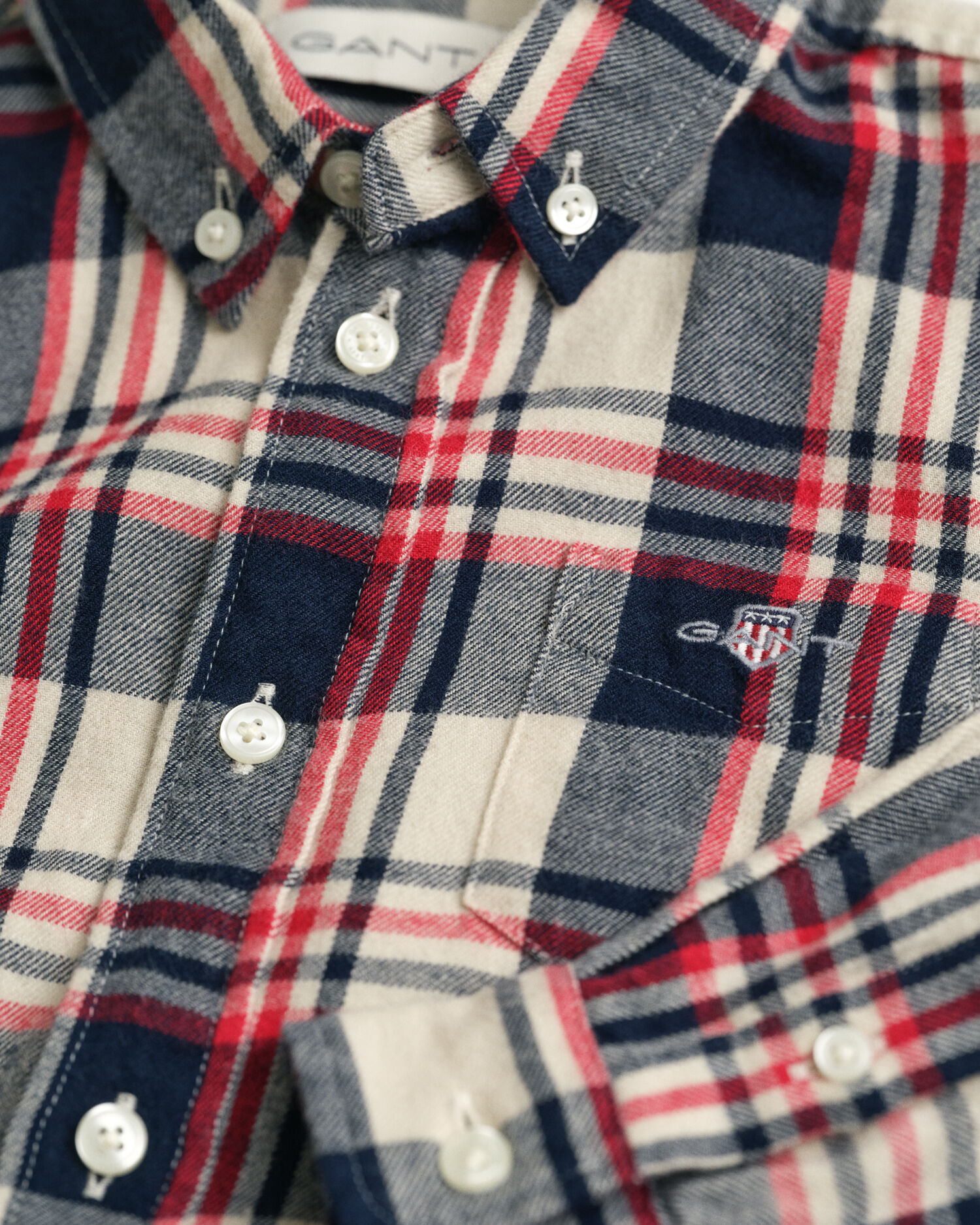 Camisa de flanela com padrão de xadrez Kids