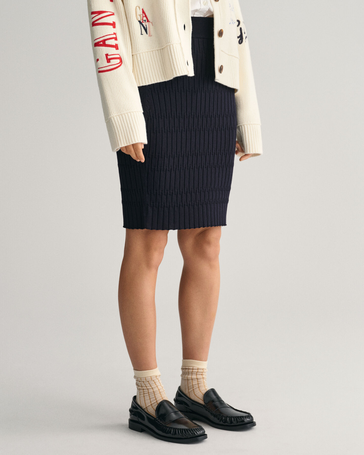 Saia em malha Textured