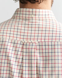 Camisa em sarja Tattersall regular fit