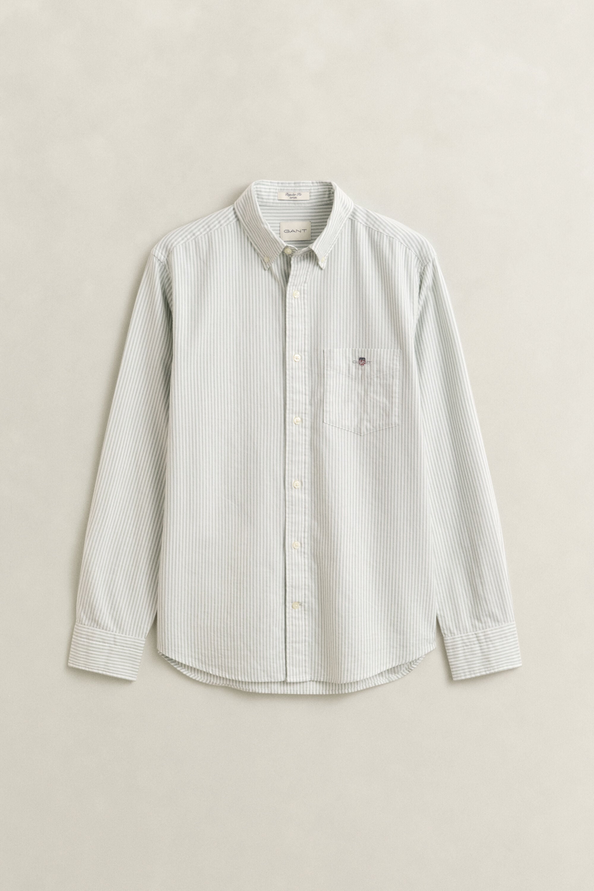 Camisa Oxford às riscas finas Classic