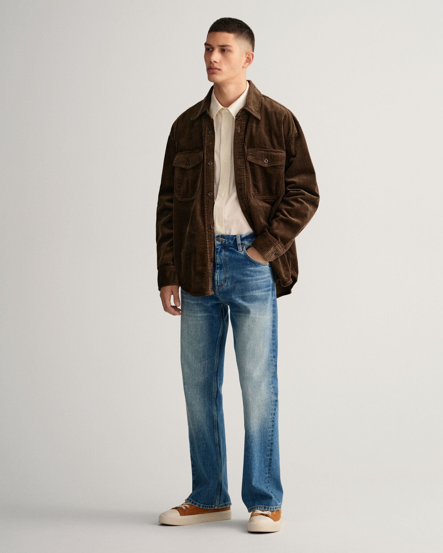 Sobrecamisa em bombazina