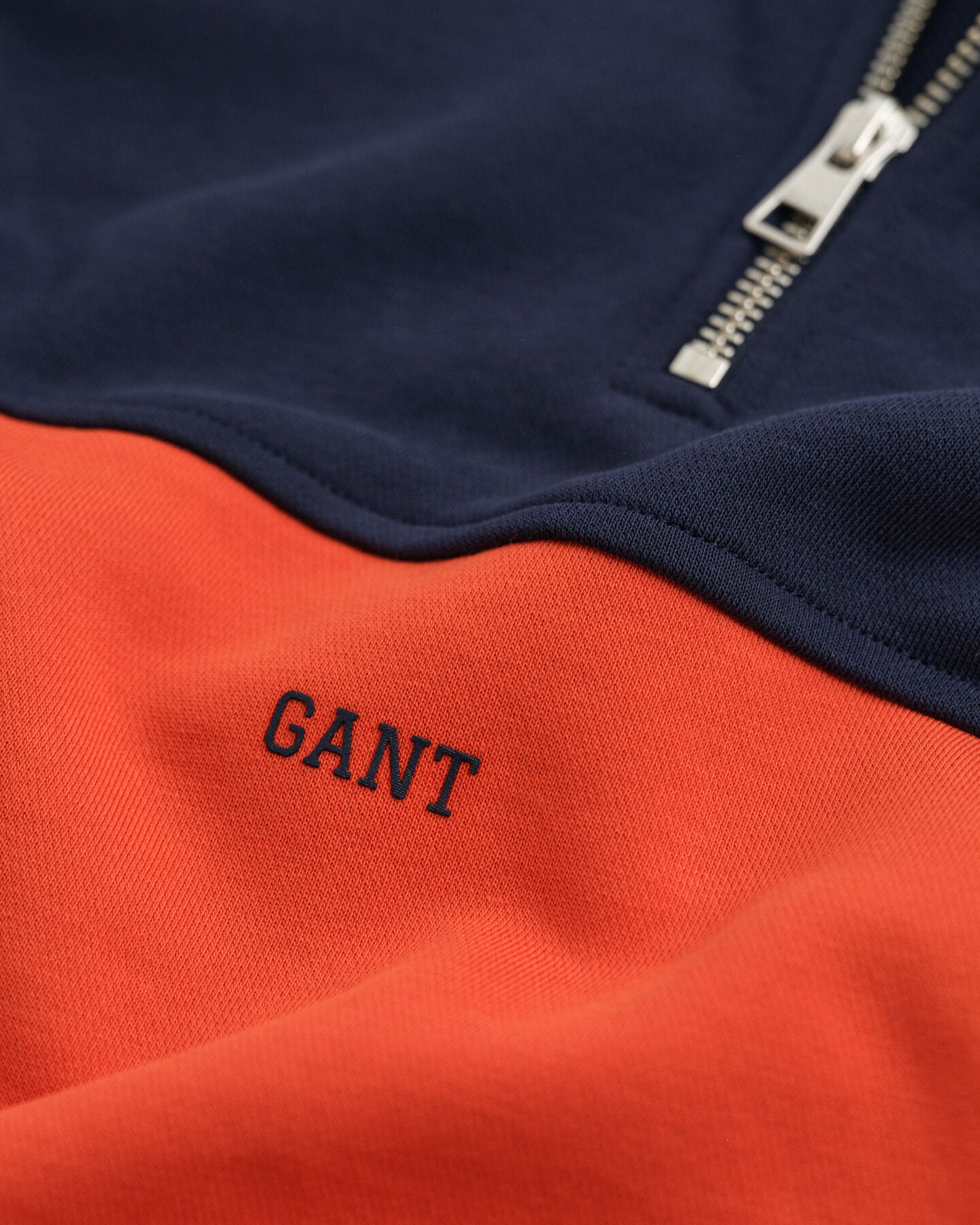 Sweatshirt com meio fecho de correr Blocked Teens