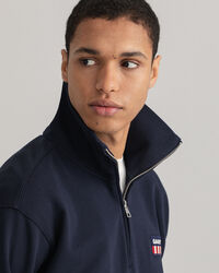 Sweatshirt com meio fecho de correr Retro Flag