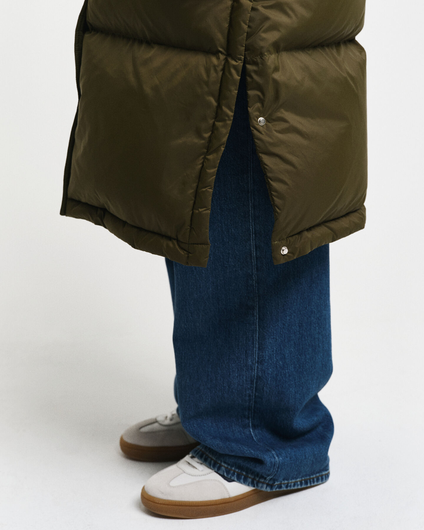 Sobretudo de penas comprido