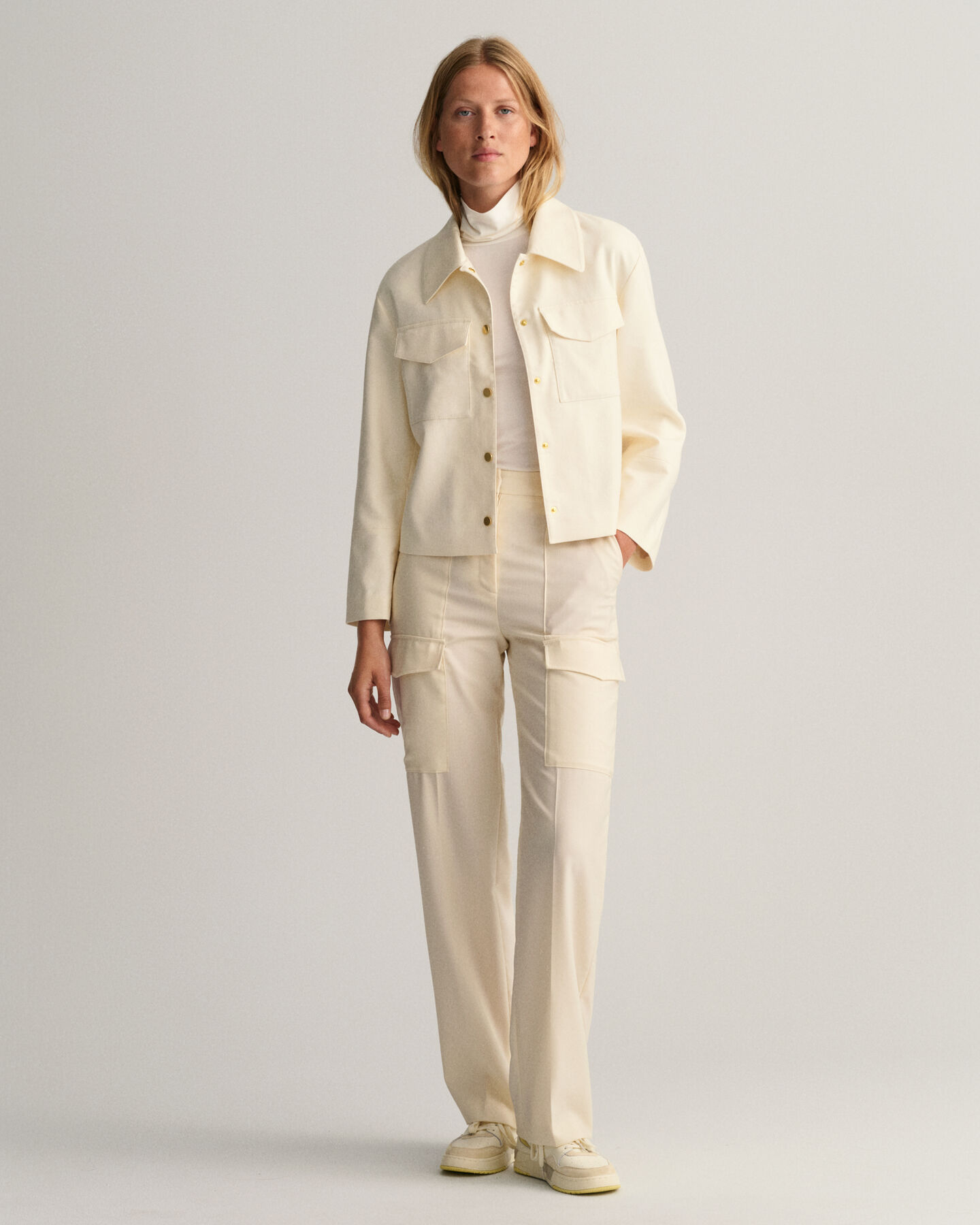 Casaco tipo blazer cropped