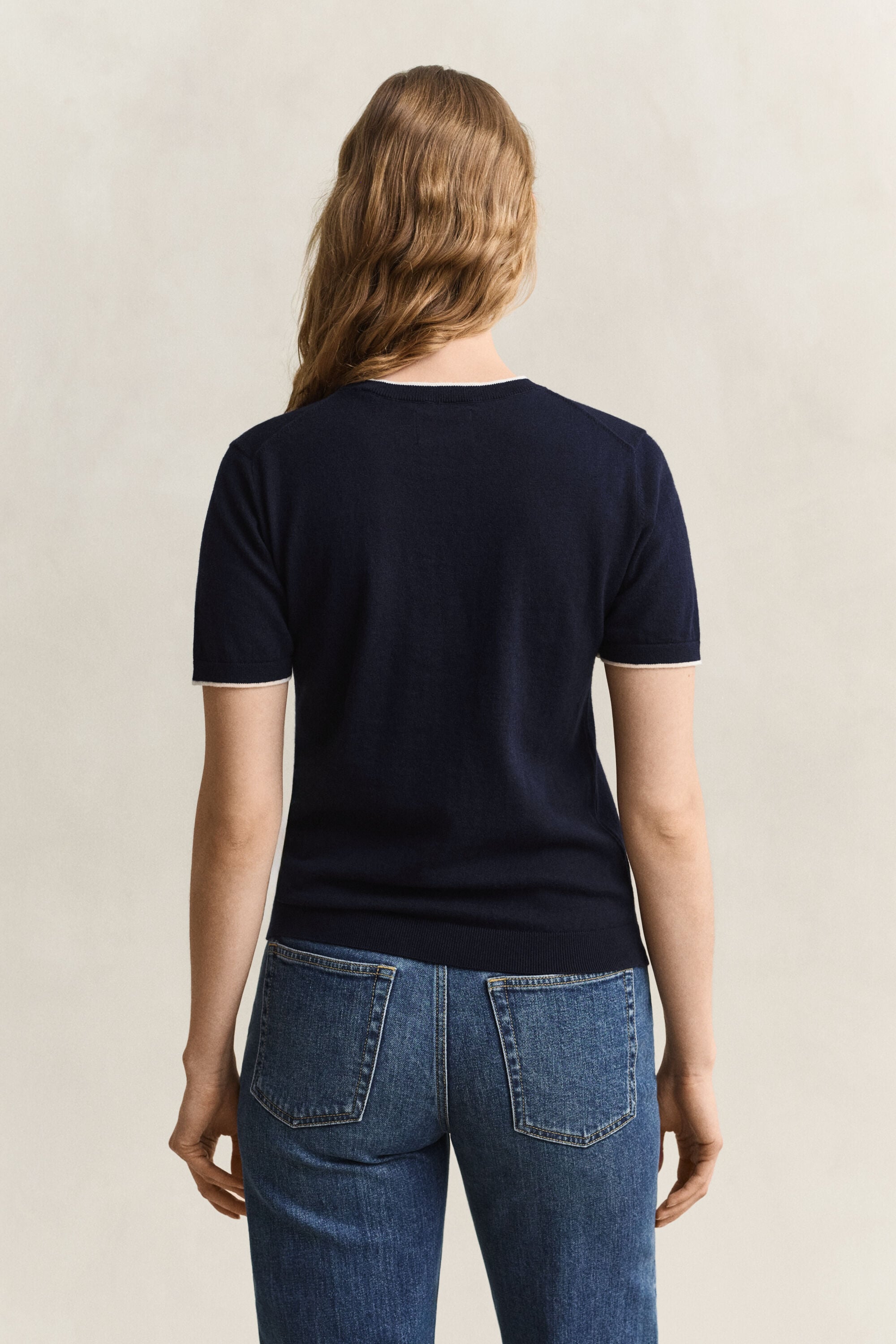 Camisola de malha com manga curta