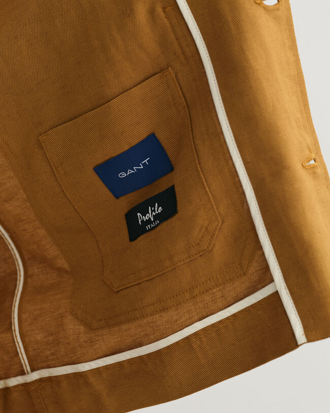 Casaco em linho e algodão