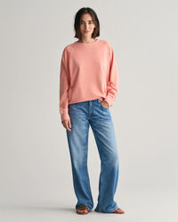 Sweatshirt com decote redondo Sunfaded