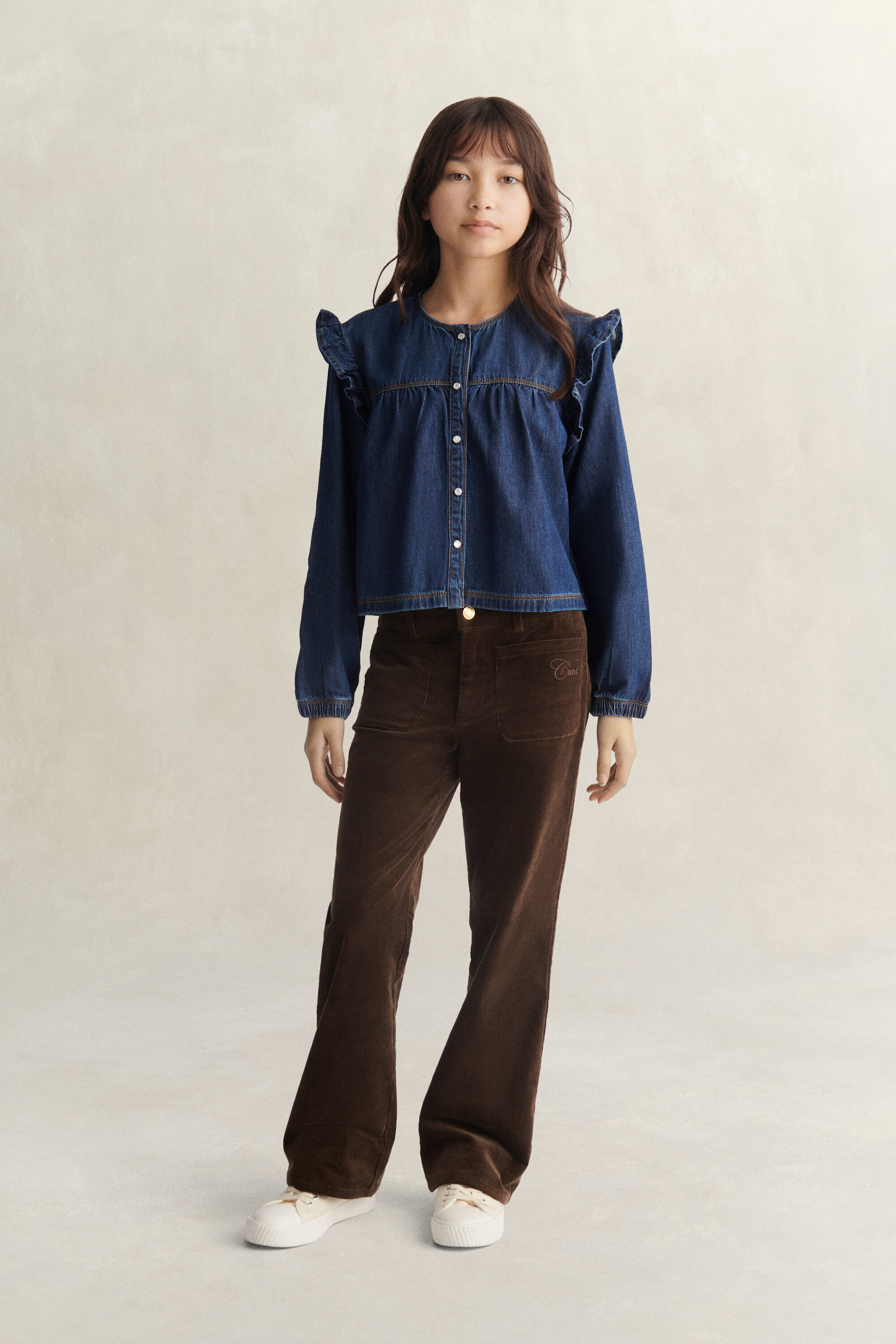 Camisa de ganga Teen Girls