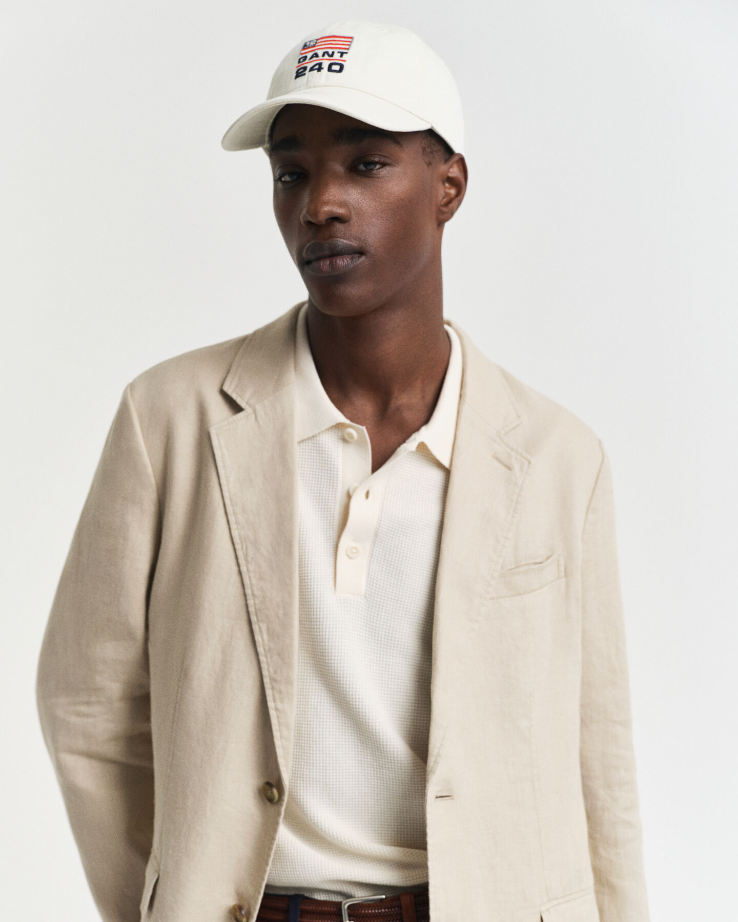 Blazer em linho regular fit