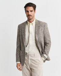 Blazer de malha com padrão de xadrez