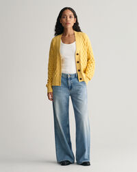 Casaco de malha texturizada