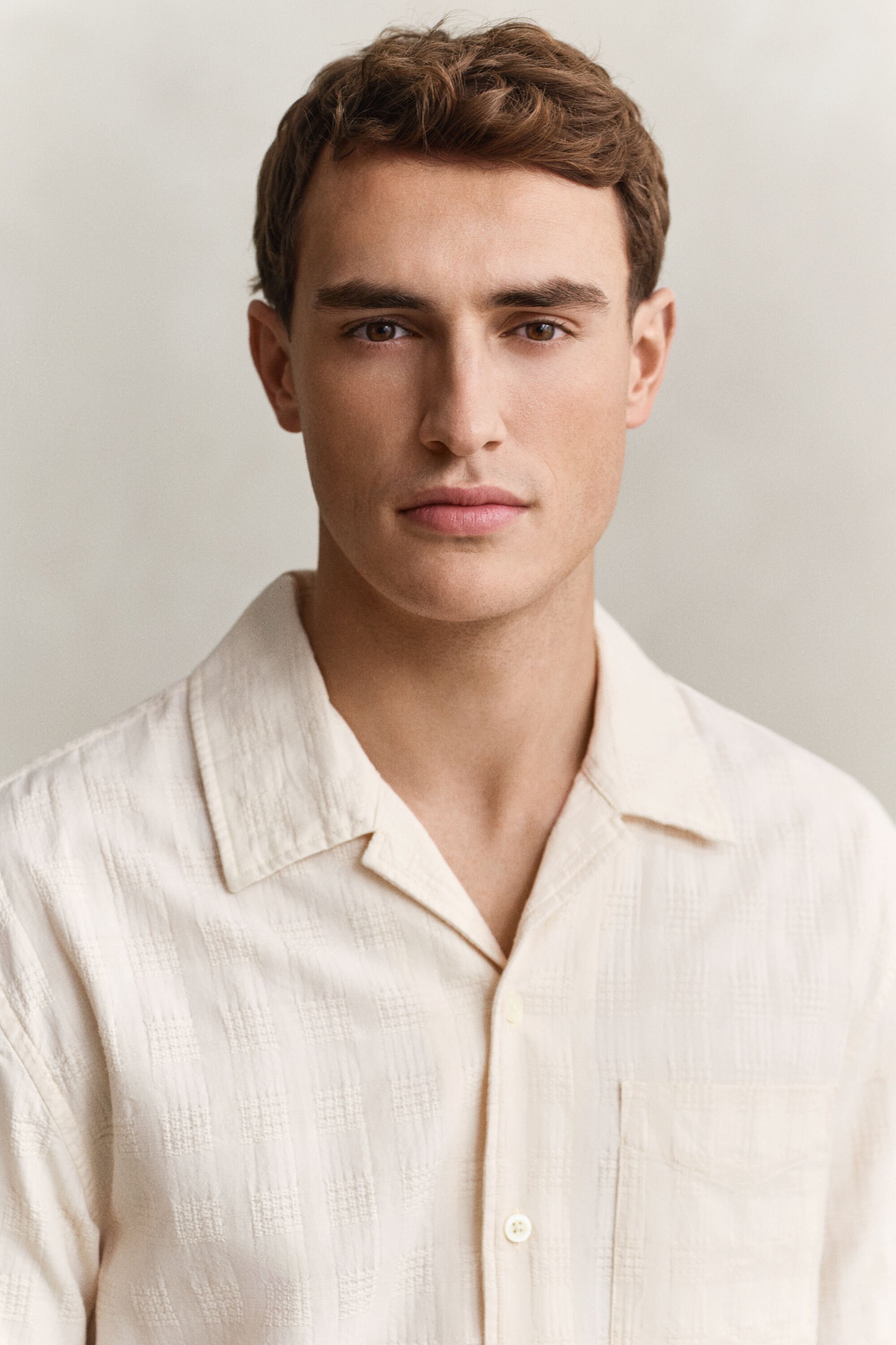 Camisa com padrão de xadrez