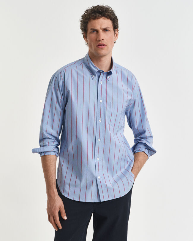 Camisa Heritage Poplin às riscas relaxed fit