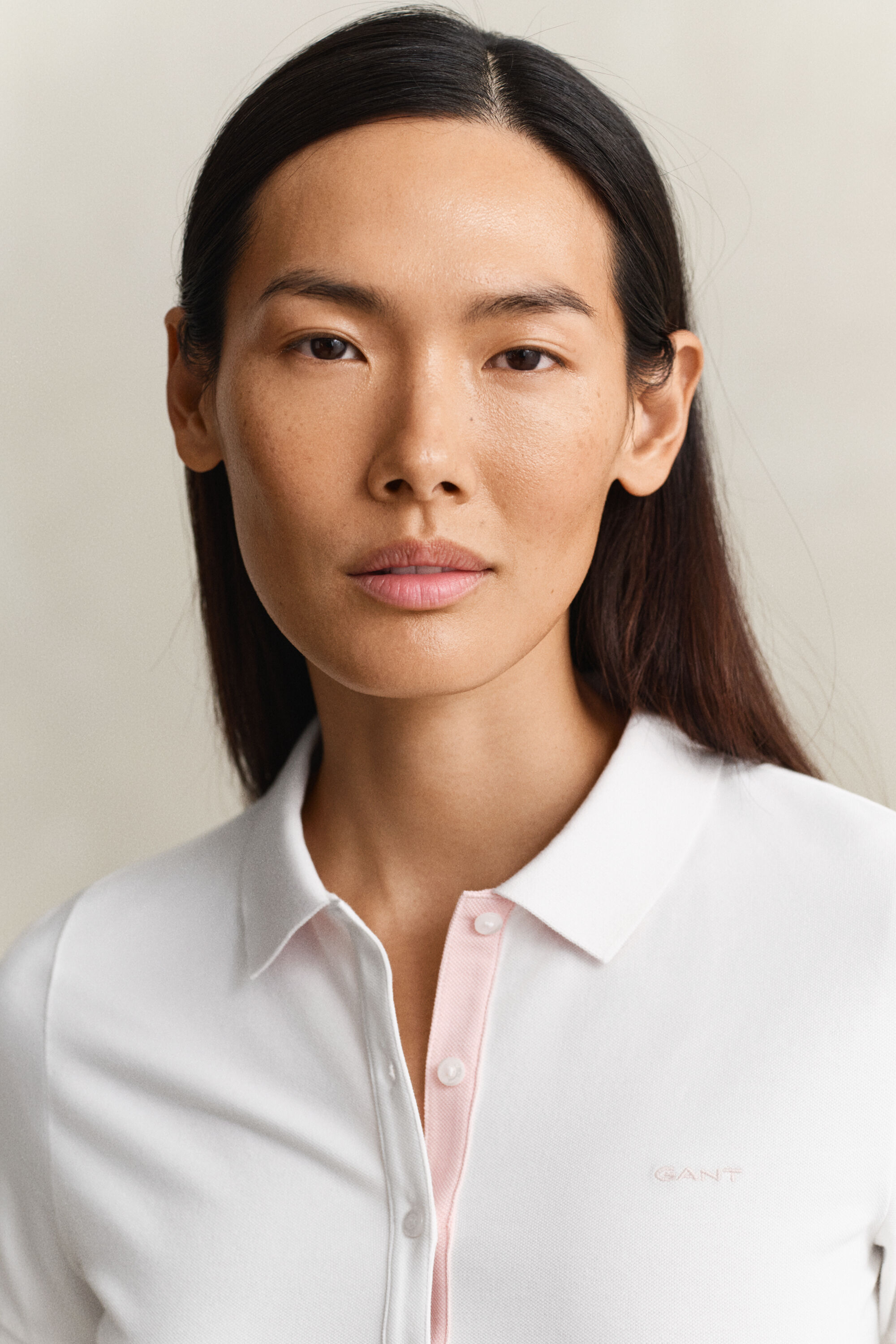 Polo em algodão piqué contrastante