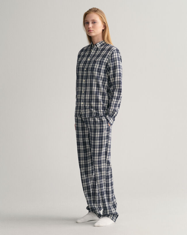 Cal&ccedil;as de pijama com padr&atilde;o de xadrez pequeno Teens