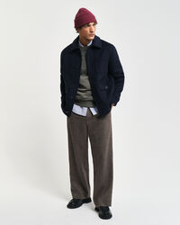 Sweatshirt com decote redondo Embossed