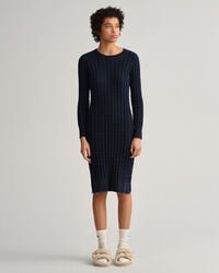 Vestido em malha entrelaçada