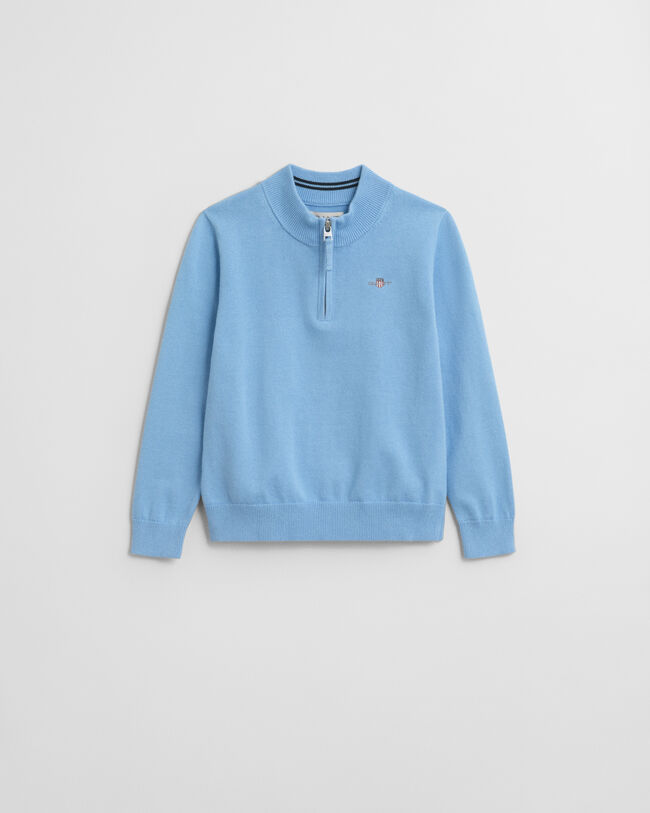 Camisola de malha com meio fecho em algodão Shield Kids