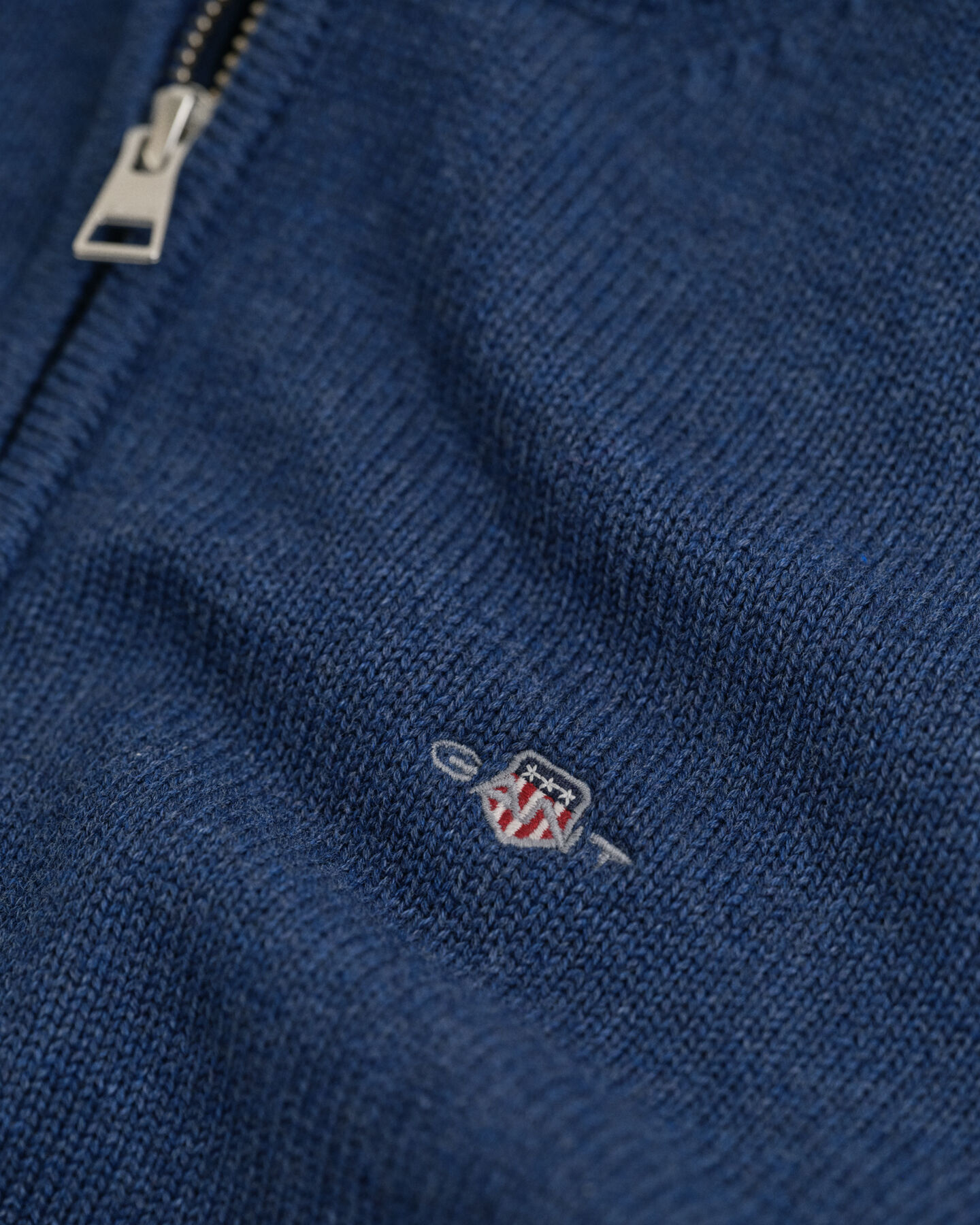 Camisola de malha com meio fecho de correr Casual Cotton Teens