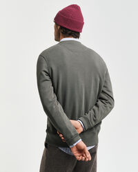 Sweatshirt com decote redondo Embossed