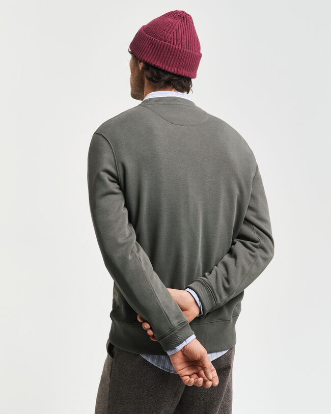 Sweatshirt com decote redondo Embossed